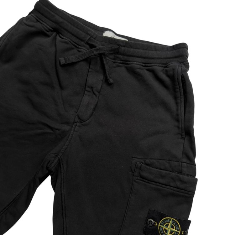 S/S 20 Stone Island Cotton Jersey Cargo Shorts - Black 3