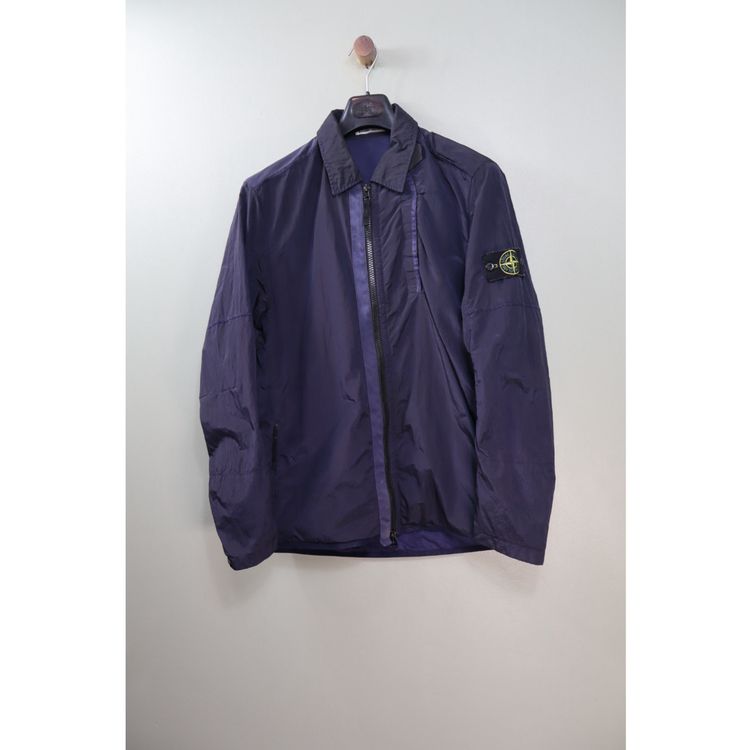 Stone Island Navy Nylon Metal Overshirt