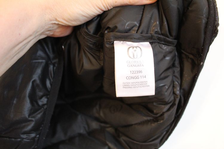 Glorious Gangsta Black Padded Sleeveless Vest