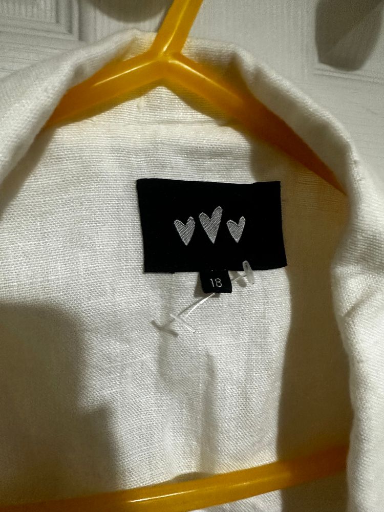 White Blazer Jacket imagen 2