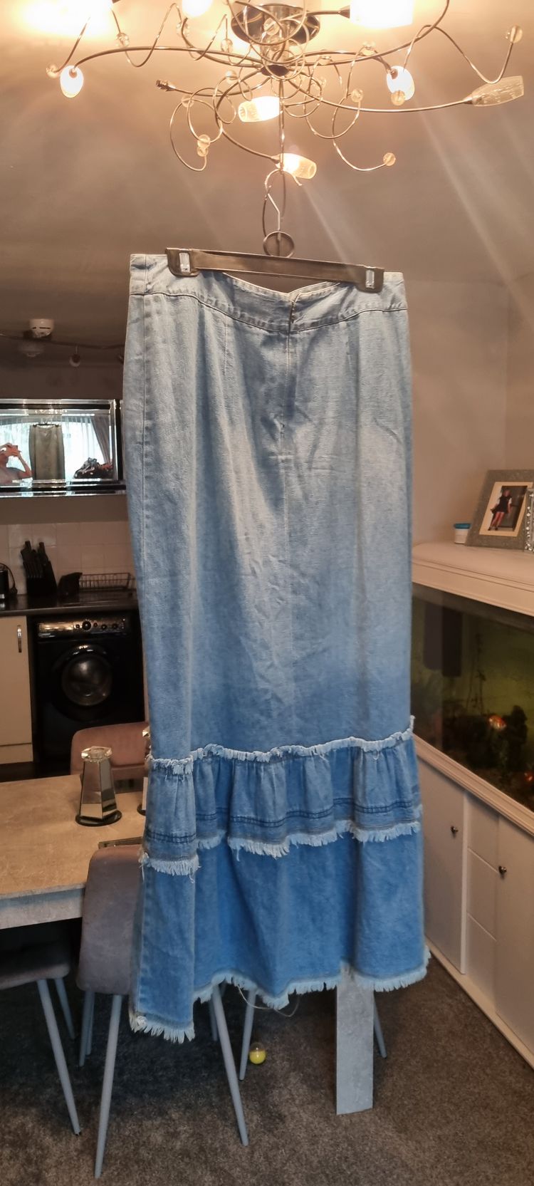 Long denim skirt image 2