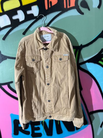 Tan Denim Jacket Liquor N Poker