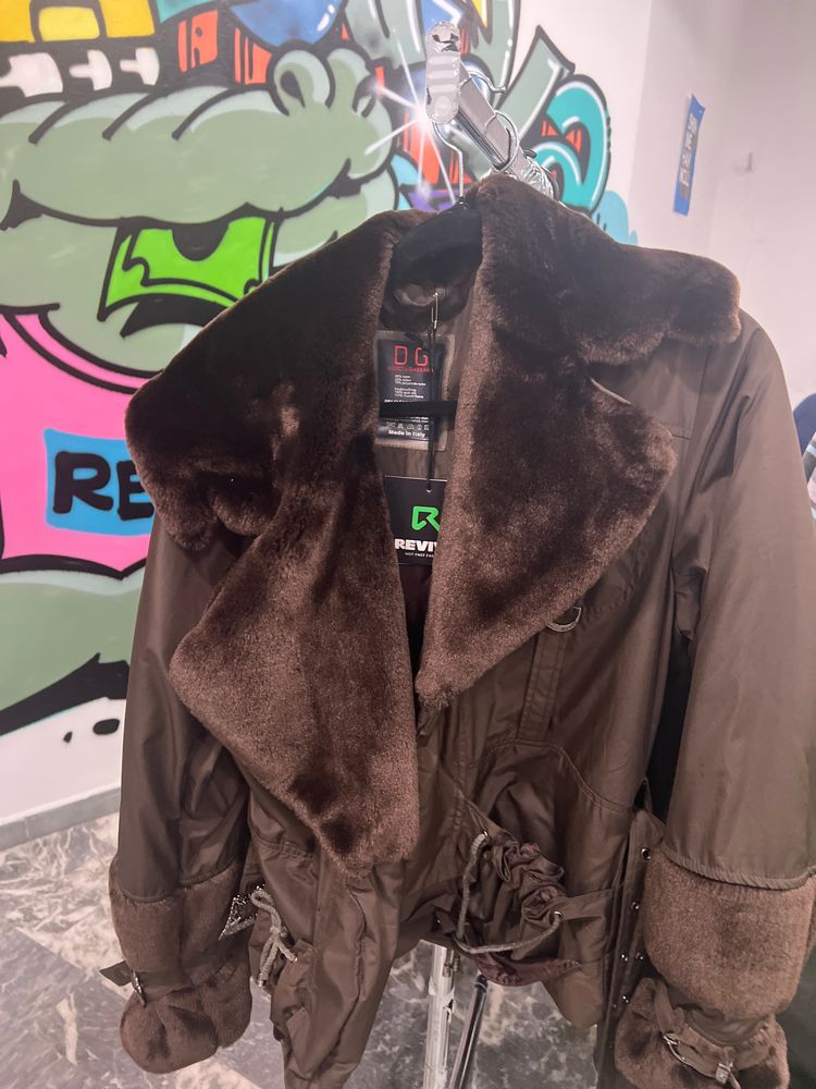 D&G Brown Fur Collar Jacket