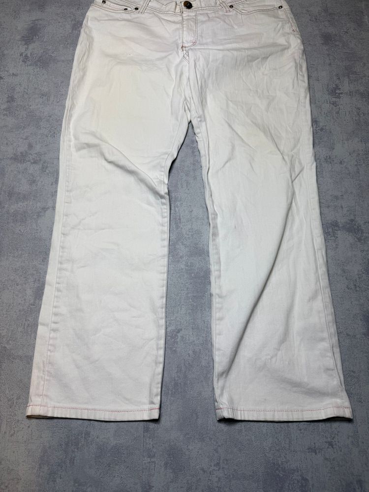 Vintage Tommy Hilfiger Cream White Denim Pants Loose Fit image 2