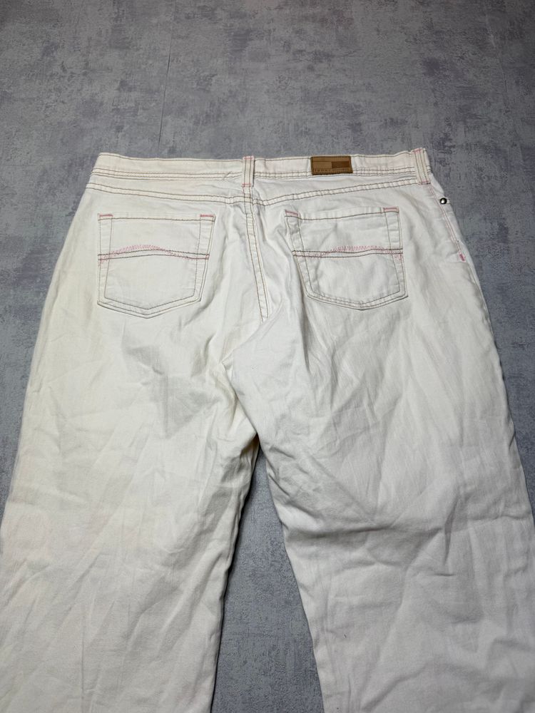 Vintage Tommy Hilfiger Cream White Denim Pants Loose Fit image 4