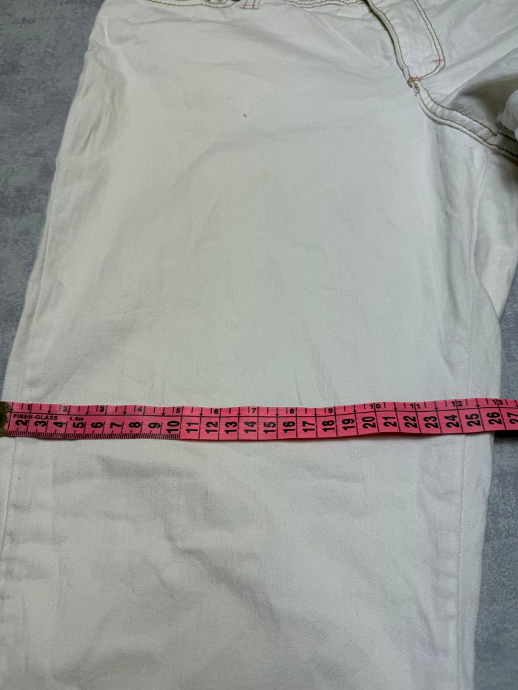 Vintage Tommy Hilfiger Cream White Denim Pants Loose Fit image 9
