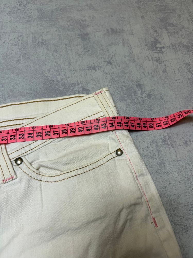 Vintage Tommy Hilfiger Cream White Denim Pants Loose Fit image 7