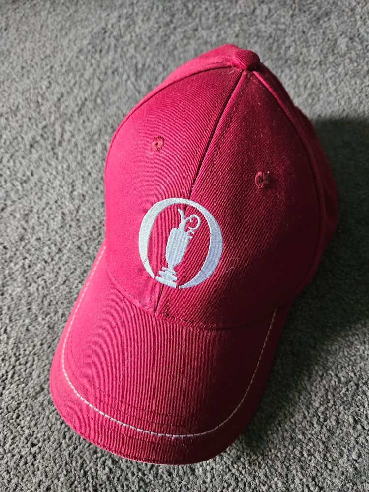 Hugo Boss Golf Red Baseball Cap With White Logo