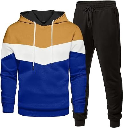 Color Block Hoodie And Jogger Set image 1