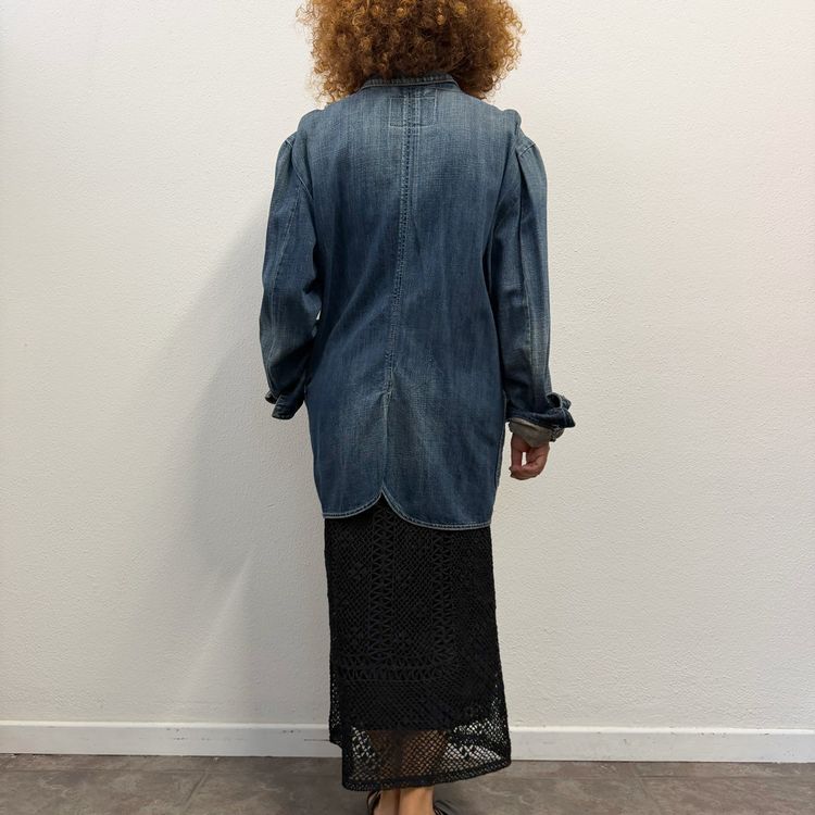RARE ARCHIVE Levi's RED Denim Chore Jacket (Y2K / Late 90s Design) - Tg L image 8
