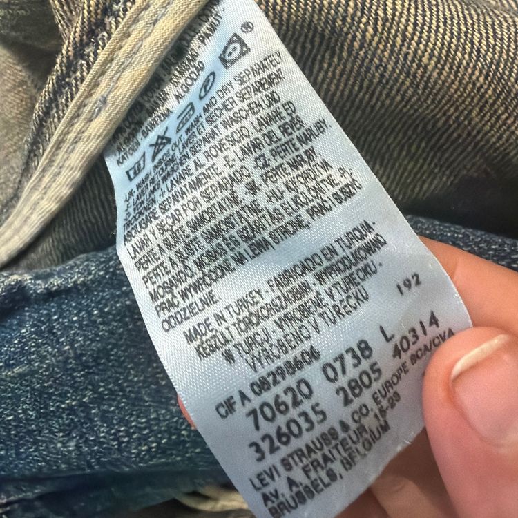 RARE ARCHIVE Levi's RED Denim Chore Jacket (Y2K / Late 90s Design) - Tg L image 12