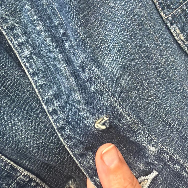 RARE ARCHIVE Levi's RED Denim Chore Jacket (Y2K / Late 90s Design) - Tg L image 11
