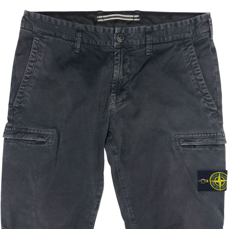 Title A/W 20 Stone Island T.CO+OLD Skinny Cargo Trousers - Navy image 8
