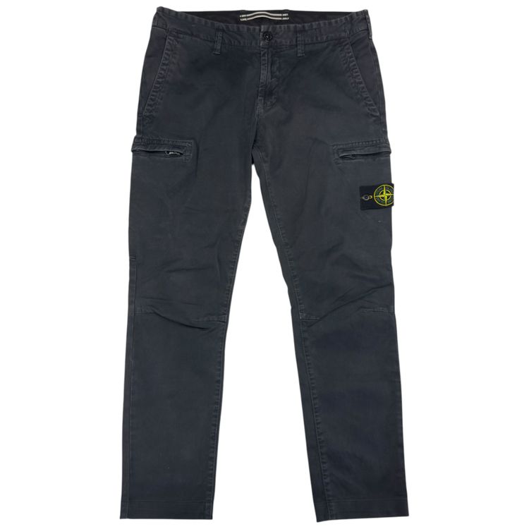 Title A/W 20 Stone Island T.CO+OLD Skinny Cargo Trousers - Navy image 1