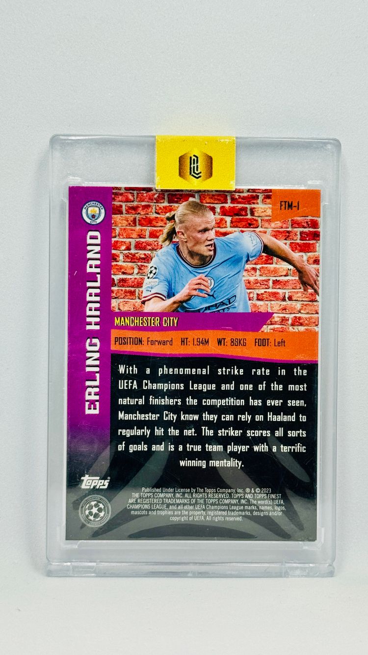 Erling Haaland - Manchester City - The Man (case hit) - Topps Finest UCC 2023-24 2