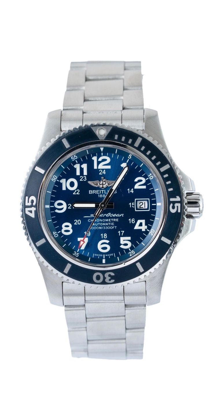 Breitling Superocean II 44, Automatic, Blue, Full Set, 2017, A17392D8, COSC