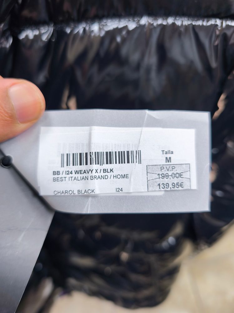 Bib Black Puffer Jacket imagen 3