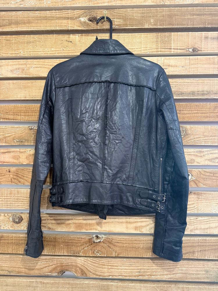 All-Saints leather biker jacket. Size Uk12 image 2