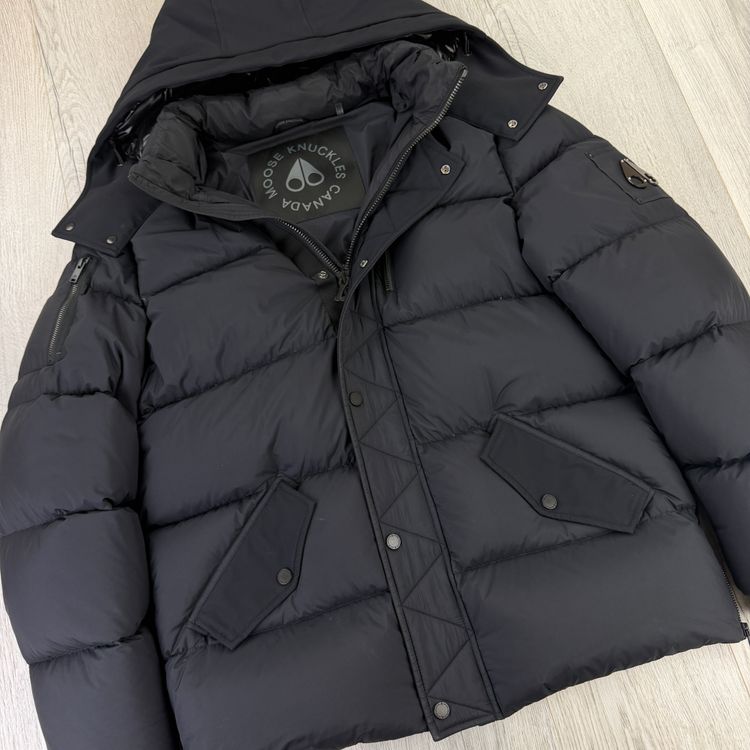 Moose Knuckles Men’s Black Down Jacket - Medium image 4