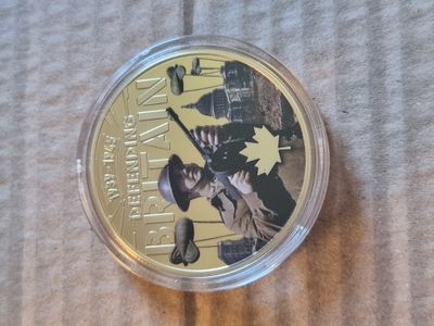 Commemorative Coin 50 cents 24k gold plated