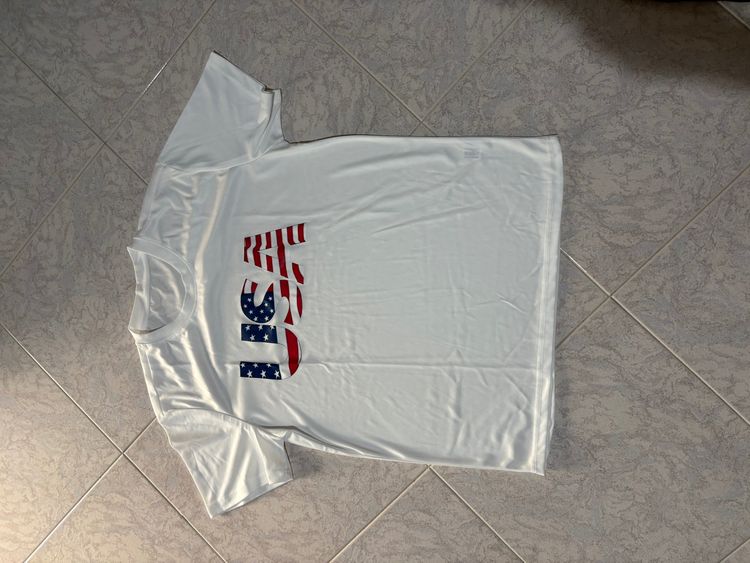 Other white T-shirt with USA flag print product image