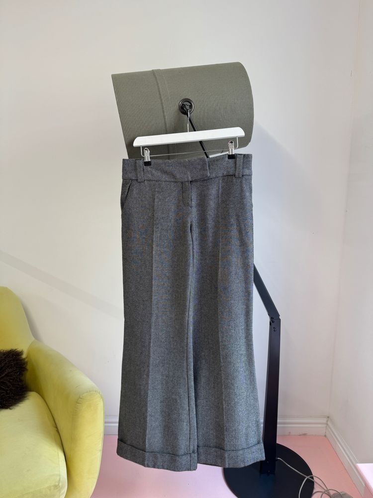 Topshop Grey Wide-Leg SuitTrousers