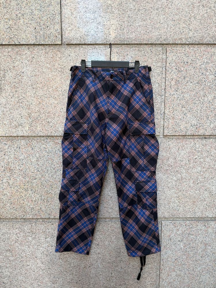 STUSSY PLAID CARGO 28 S