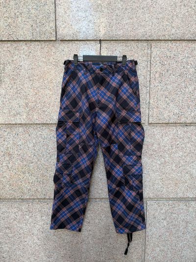 STUSSY PLAID CARGO 28 S
