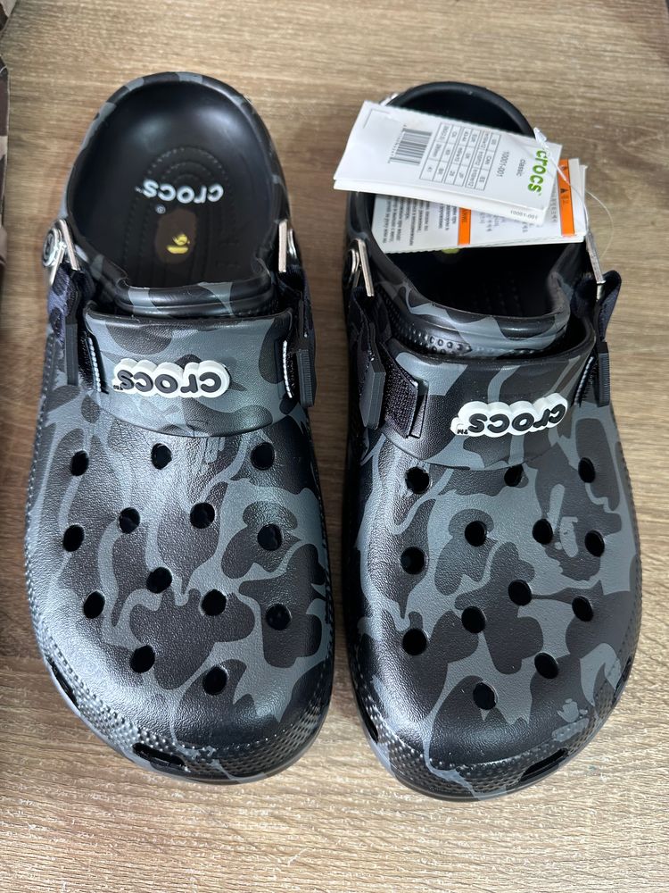 Crocs Camo Clogs With A Bathing Ape Collaboration image 1