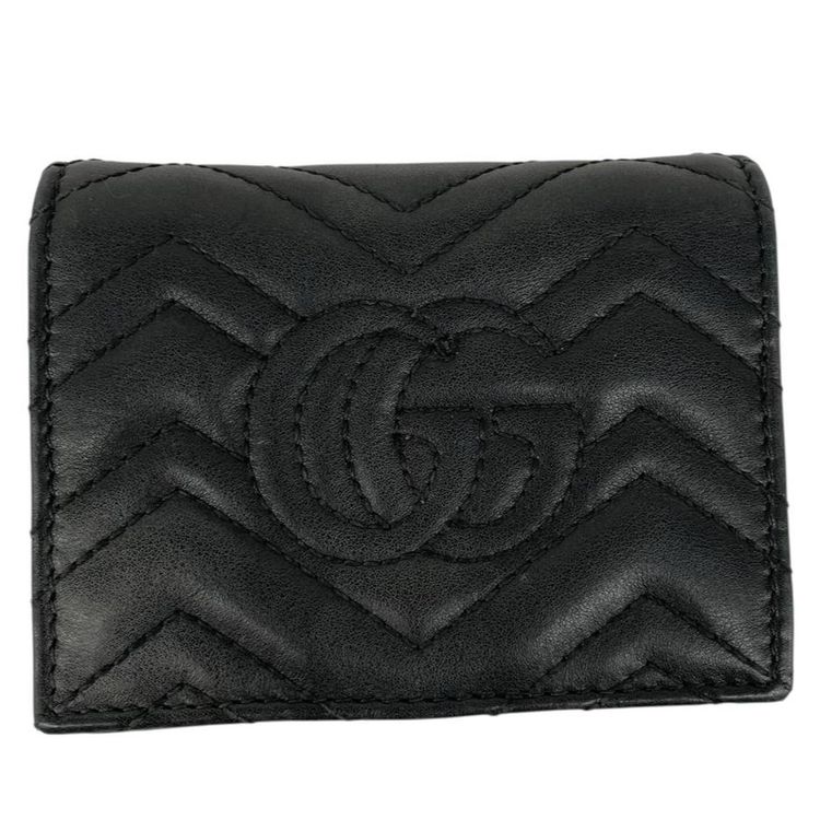 Immagine di Gucci Calfskin Matelasse GG Marmont Wallet 7