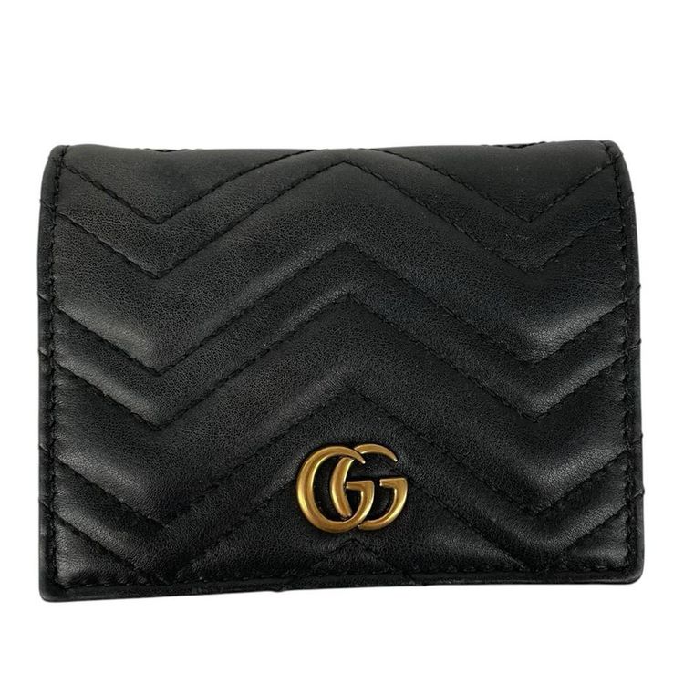 Gucci Calfskin Matelasse GG Marmont Wallet