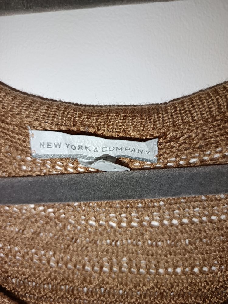 Immagine di New York & Company Brown Knit Sweater 2
