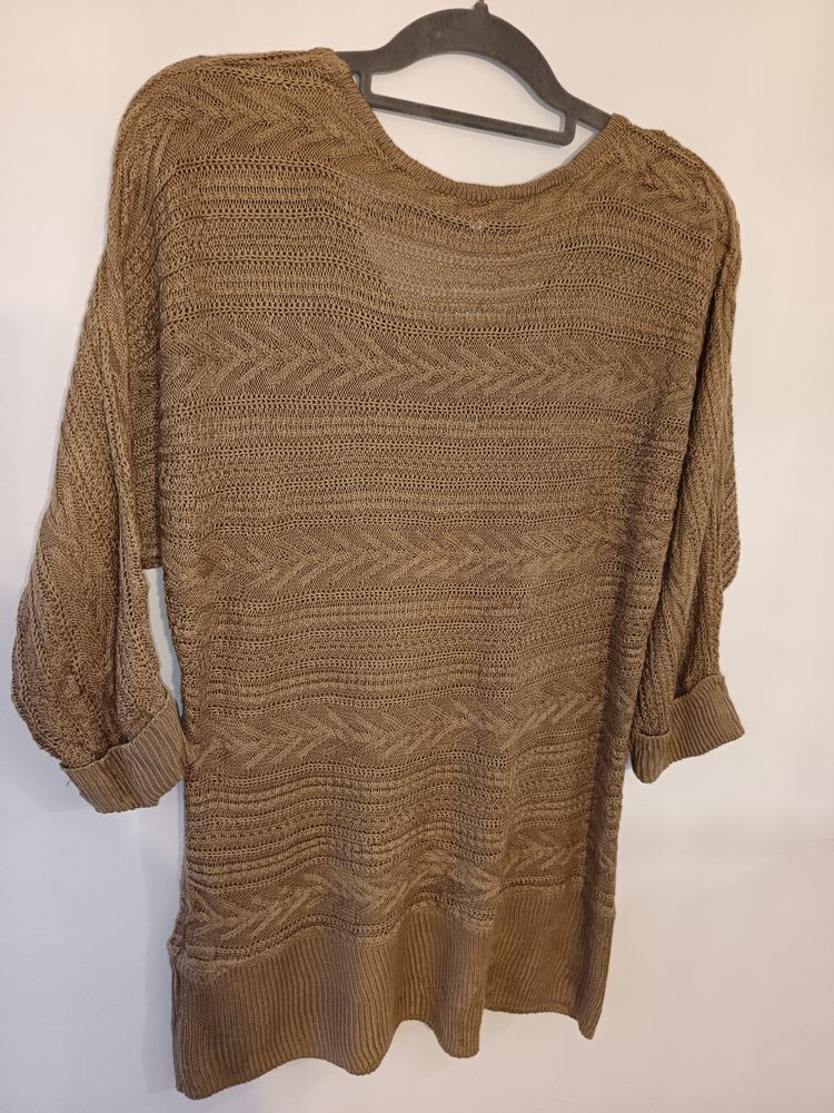 Immagine di New York & Company Brown Knit Sweater 3
