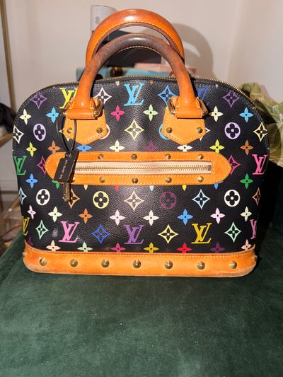 Louis Vuitton Murakami Alma Monogram Handbag
