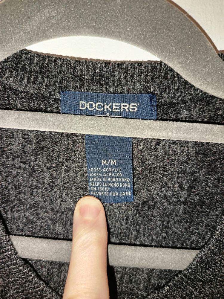 Immagine di Dockers Grey V-Neck Sweater 2