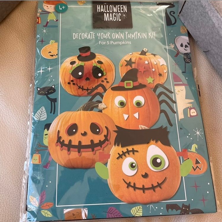 Kids Halloween Craft Bundle of 3 Activities Pumpkin Spooky  Pompom Tree Deco New image 4