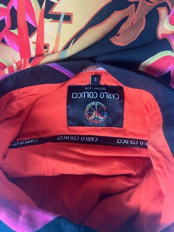 Carlo Colucci Colorful Leaf Print Hoodie imagen 2