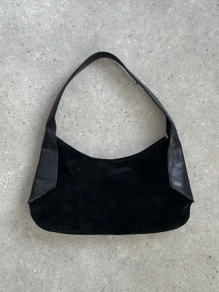 Armani Exchange 2000s Suede Leather Shoulder Bag imagen 6