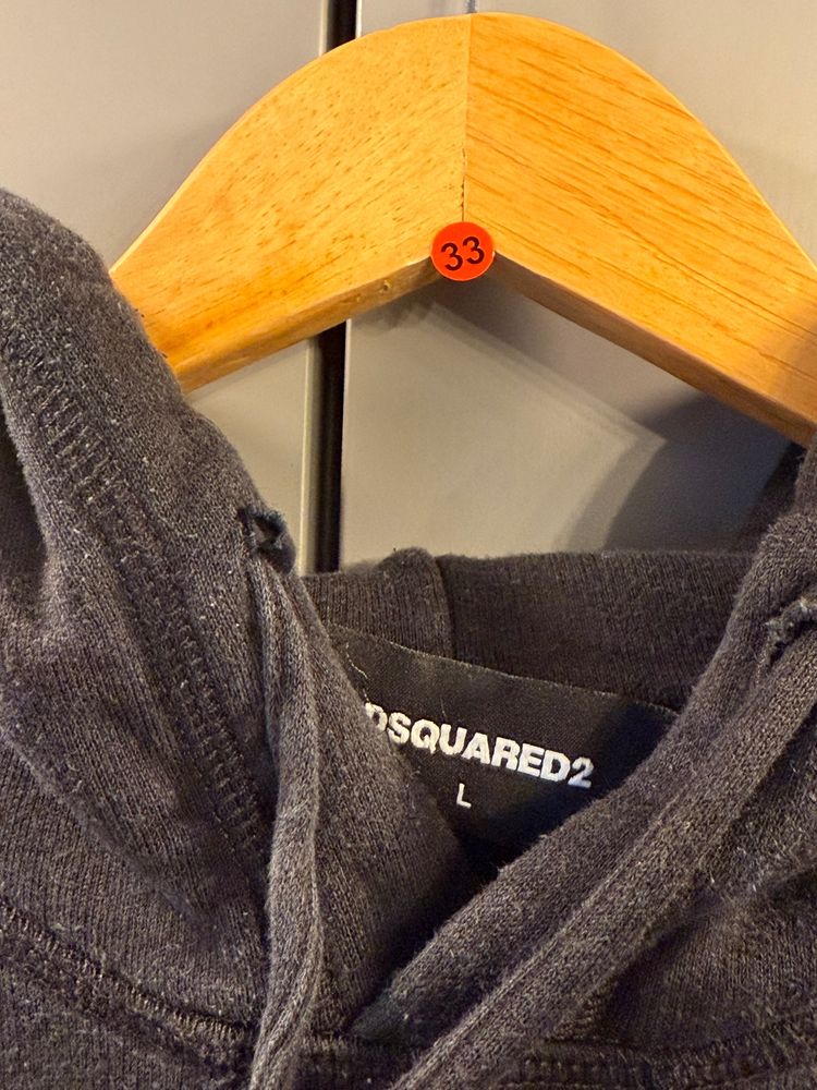 DSQUARED2 ICON Paint-Splatter Hoodie – Size L – Made in Italy image 2