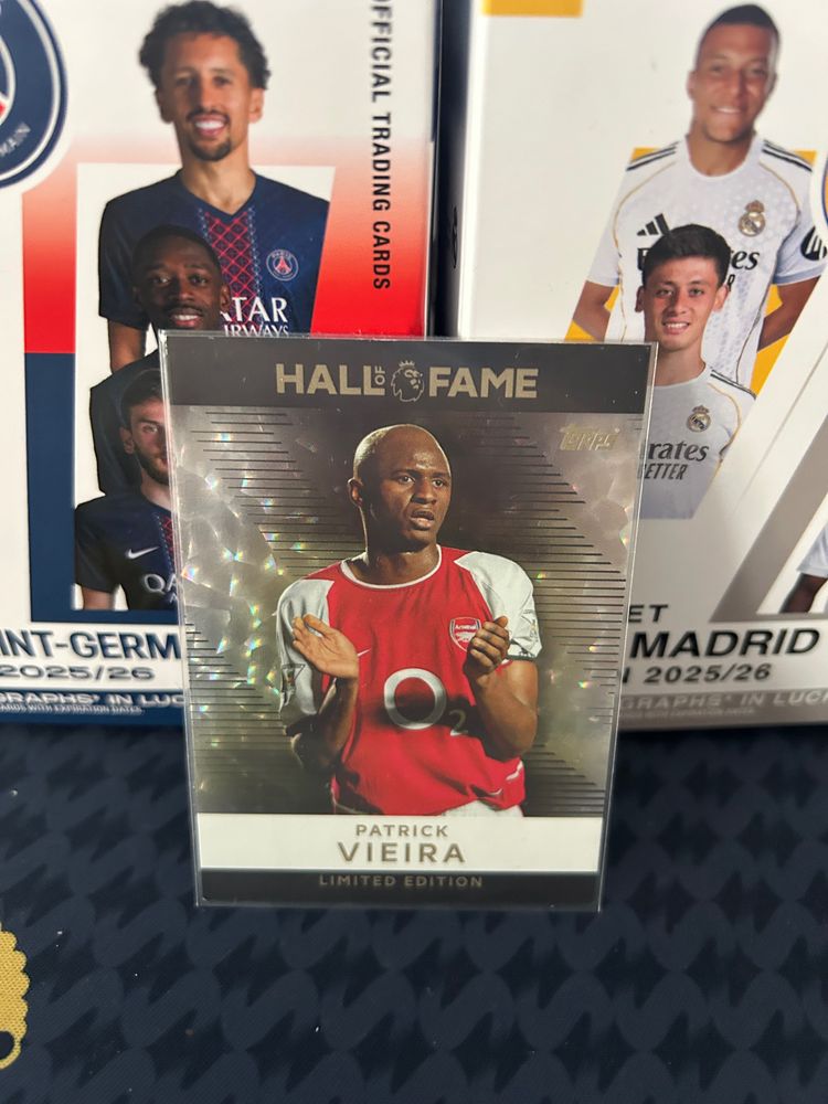 Patrick Vieira Hall Of Fame Limited Edition Trading Card