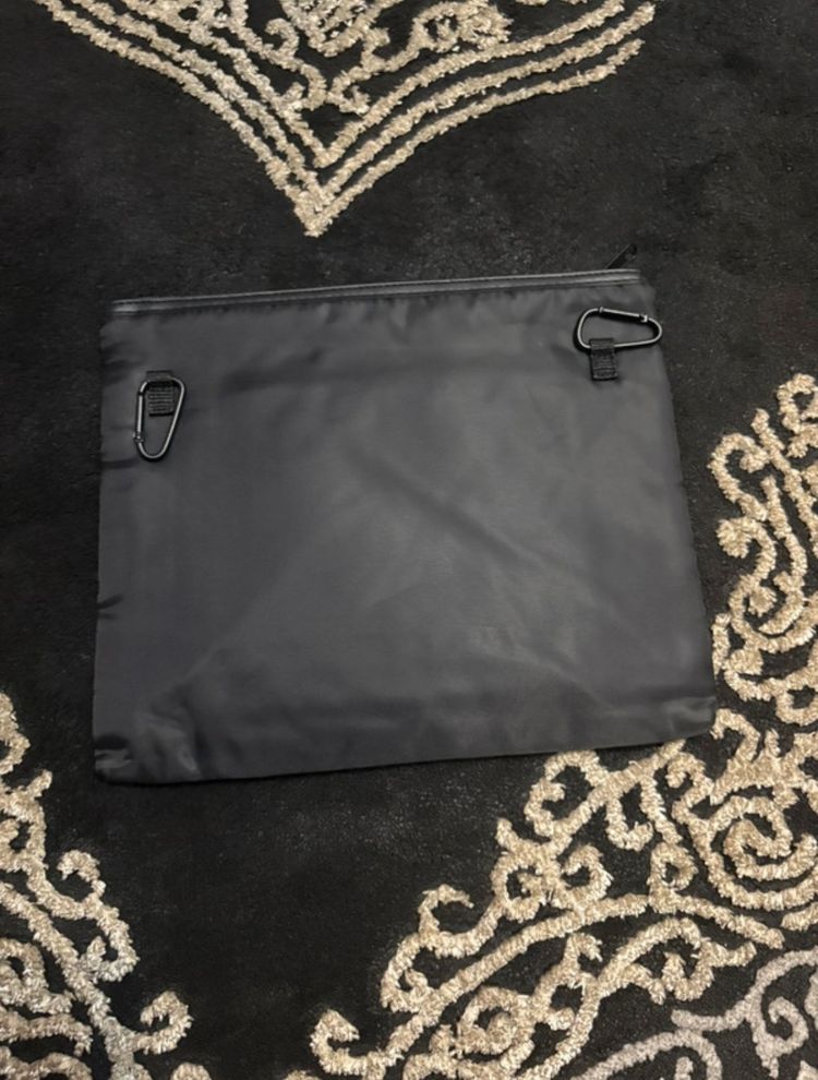 Black Pouch Bag With Logo image 2