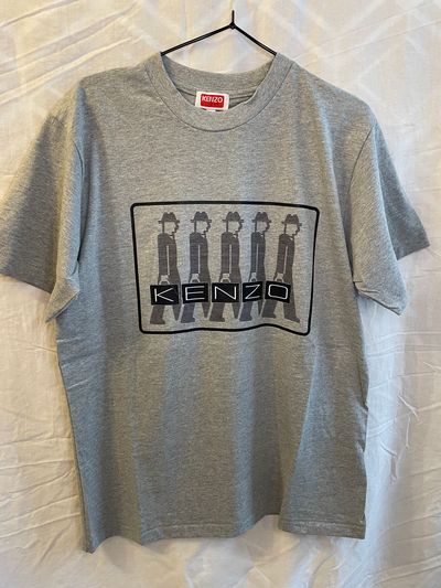 Kenzo Grey Graphic T-Shirt