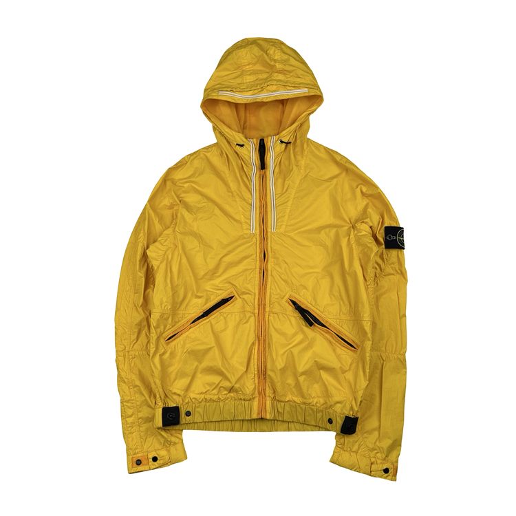 Stone Island 2011 Yellow Membrana TC Hooded Jacket - Medium
