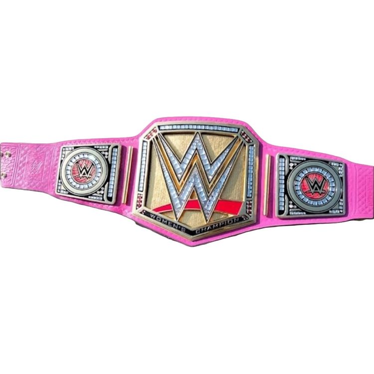 WWE Women’s Championship Pink Belt Wrestling Title Belt 6MM Diecast Plate image 1