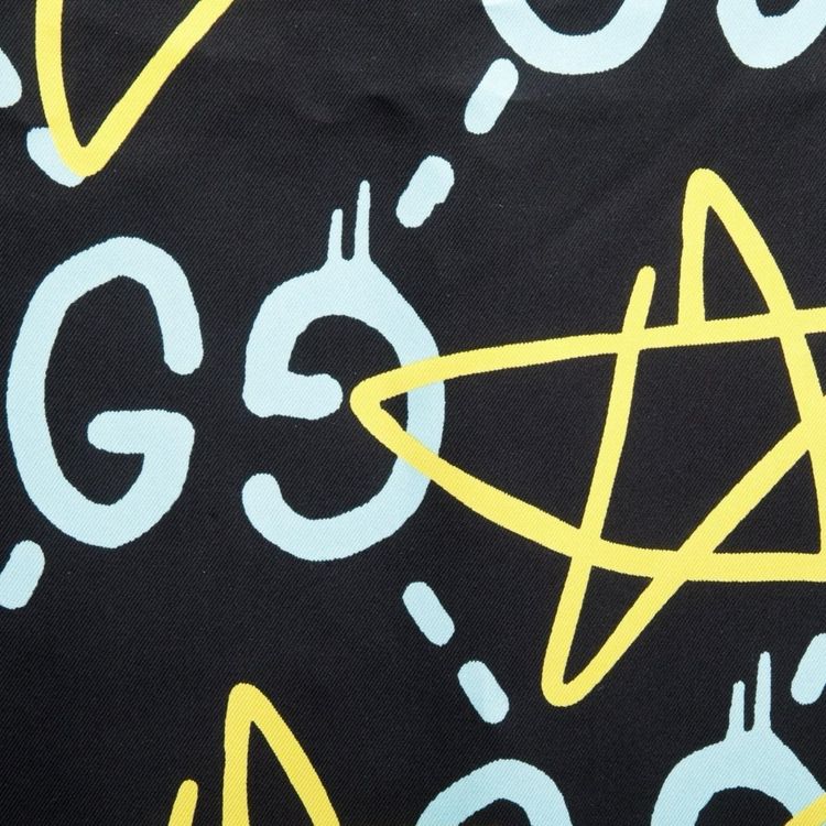 Immagine di Gucci Ghost GG Star Silk Scarf Shawl 2