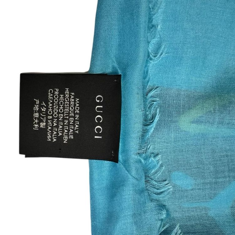 Immagine di Gucci Ghost GG Star Silk Scarf Shawl 5