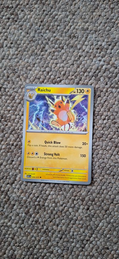 Raichu Trading Card
