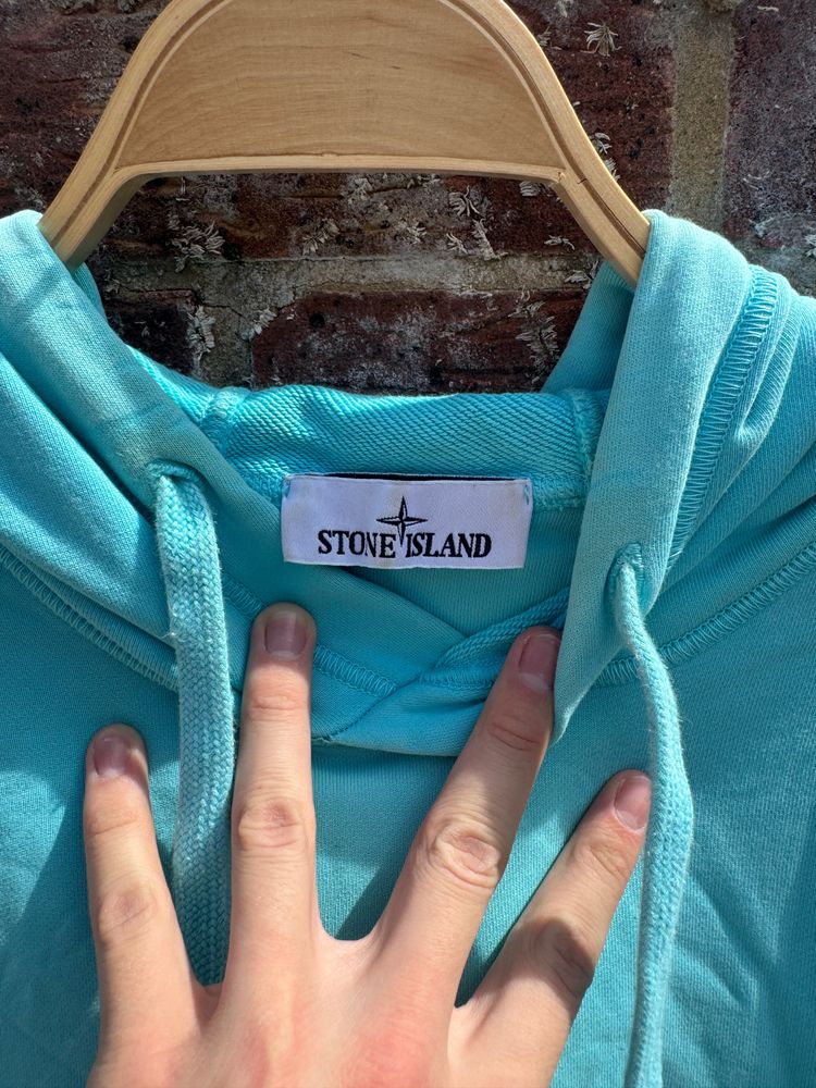 Bright Blue Stone Island Hoodie 2