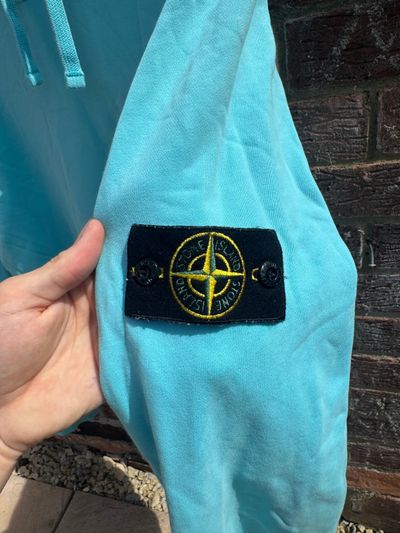 Bright Blue Stone Island Hoodie 3