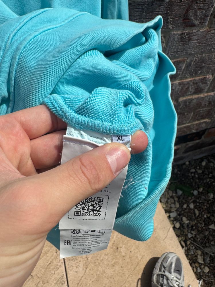 Bright Blue Stone Island Hoodie 5